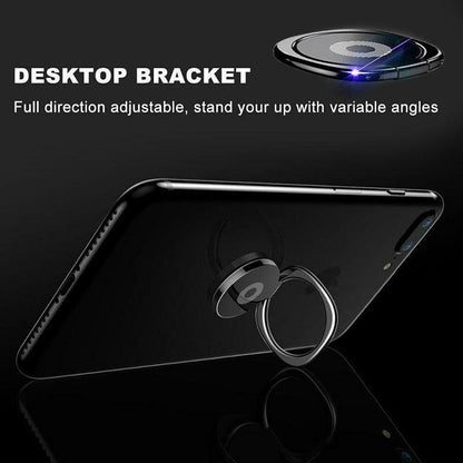 Iring Phone Ring Finger Holder Stand Mobile Grip with Mount Hook for iPhone and iPad - Rose Gold.