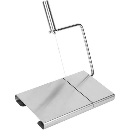 Stainless Steel Cheese Slicer Wire Cutter with Non Slip Base for Butter and Cake