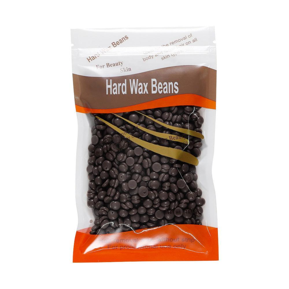 300G Hard Wax Bean No Strip No Pain Hot Film Body Waxing Hair Removal Depilatory - Choclate