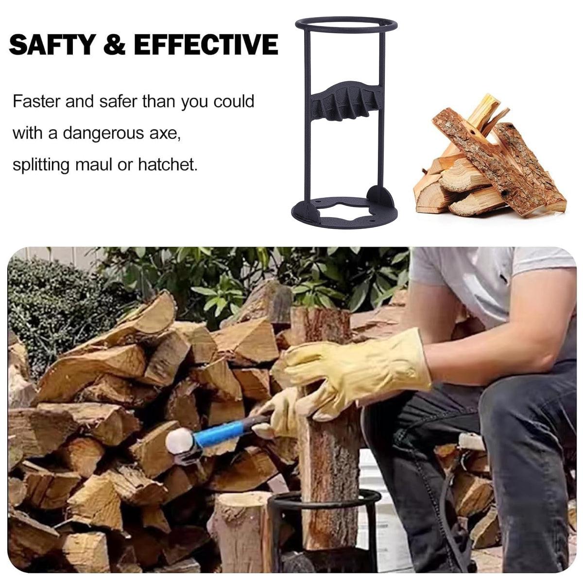 Manual Firewood Splitter Heavy Duty Log Wood Splitting Cutter Kindling Cracker.