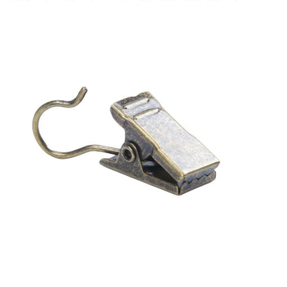50PCS Stainless Steel Curtain Clip Hooks Strong Load-bearing Shower Accessories - Copper