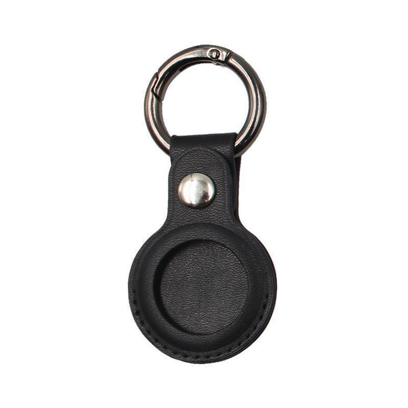 For Apple Airtag Leather Case Cover Air Tag Keychain Holder Sleeve Shell Tracker - Green.