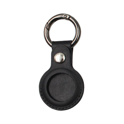 For Apple Airtag Leather Case Cover Air Tag Keychain Holder Sleeve Shell Tracker - Green.