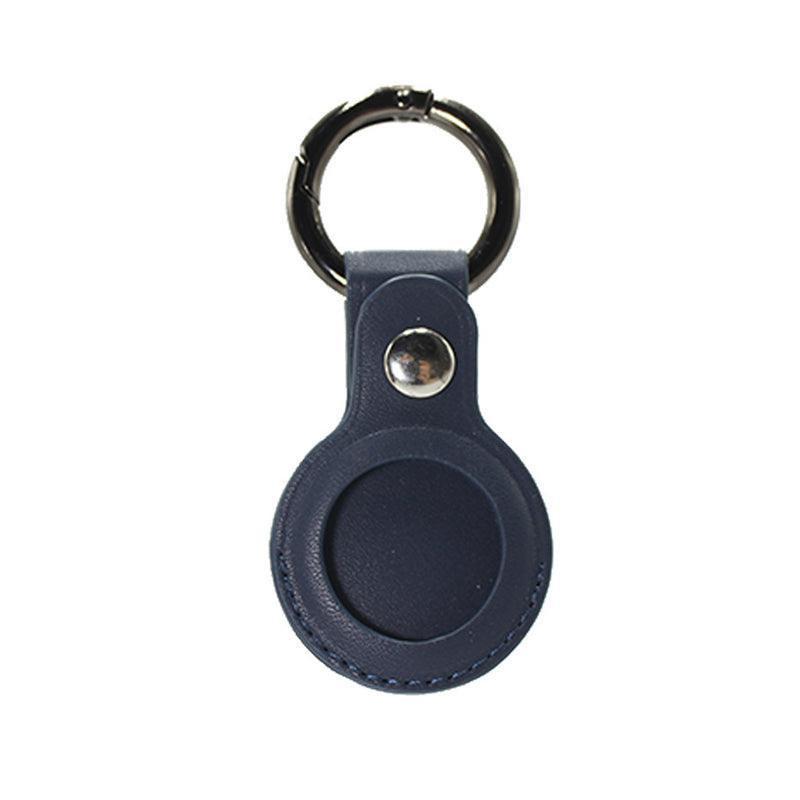 For Apple Airtag Leather Case Cover Air Tag Keychain Holder Sleeve Shell Tracker - Green.