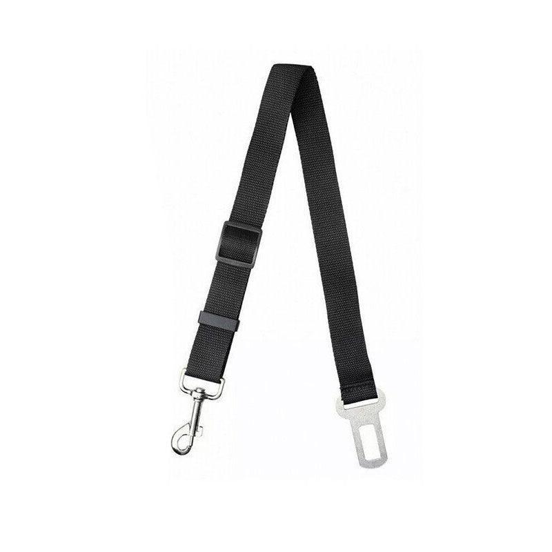 Adjustable Pet Harness Lead for Car Travel with Clip Attachment Nylon Restraint Strap - Orange