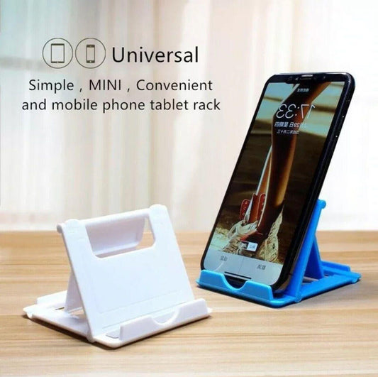 Universal Foldable Tablet and Phone Stand Adjustable Portable Desk Holder - Pink.