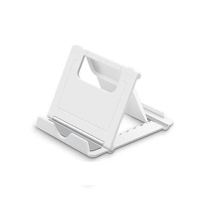 Universal Foldable Tablet and Phone Stand Adjustable Portable Desk Holder - Yellow.