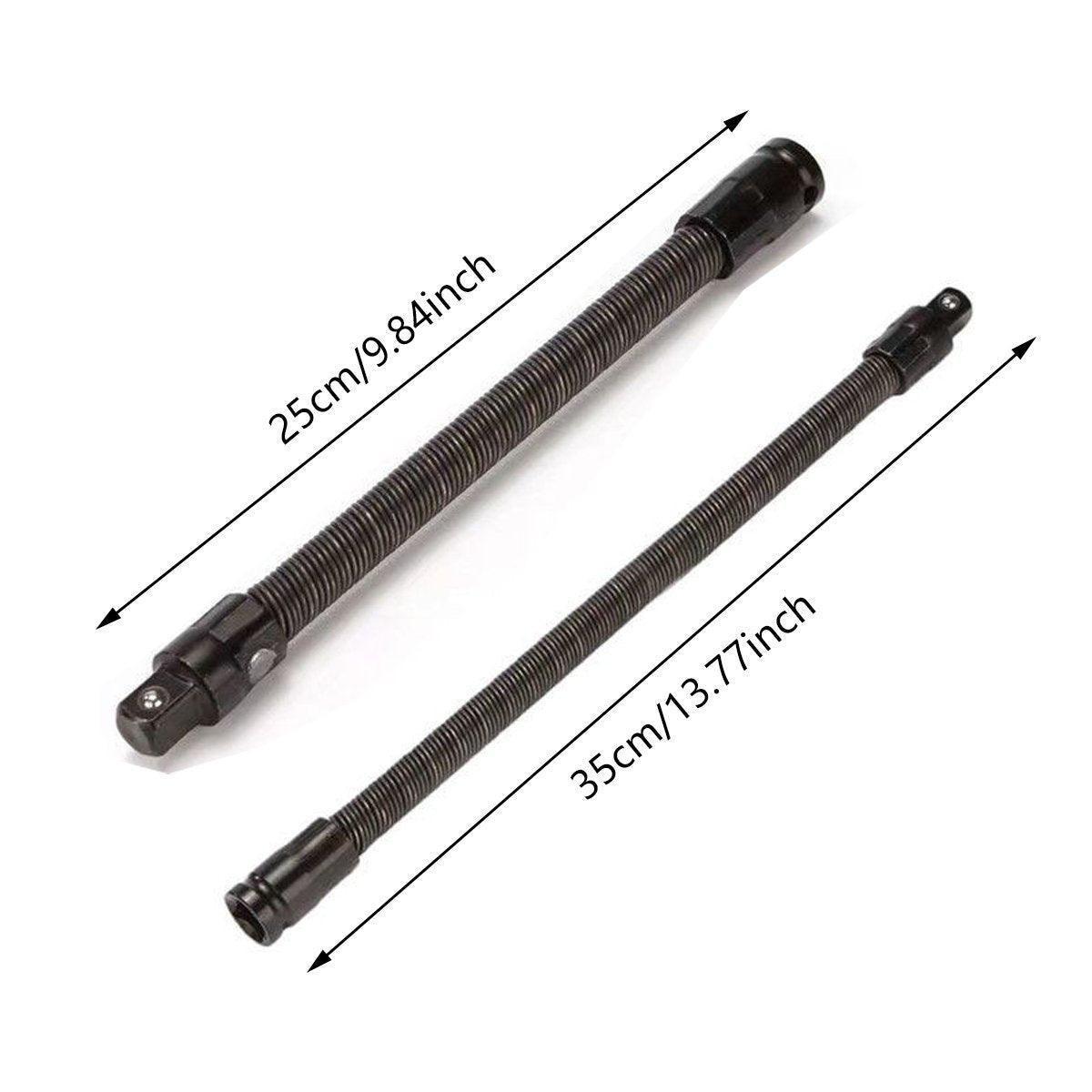 4pcs Electric Wrench Flexible Shaft Coupling Rod Spring Sleeve Universal Tool - 35cm.