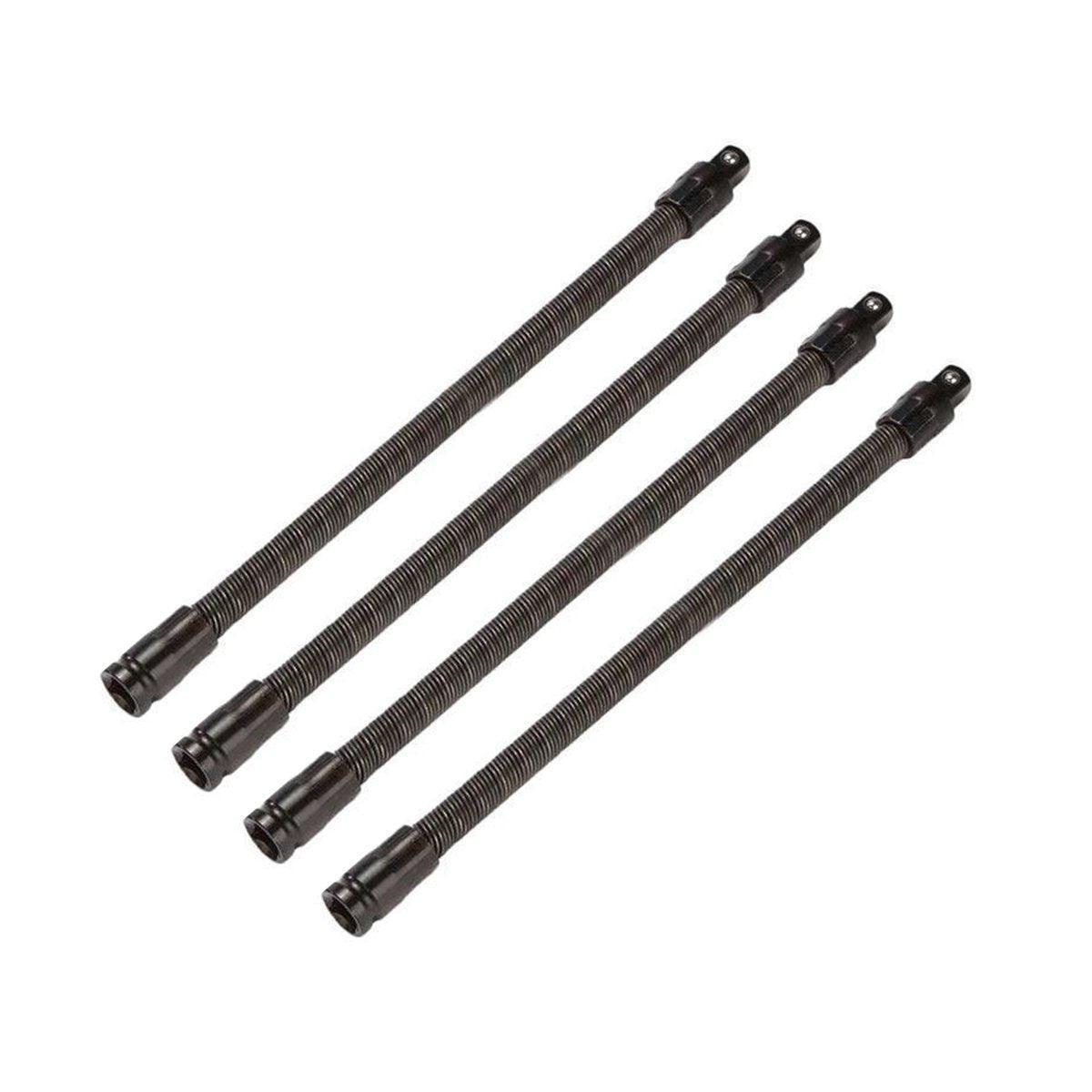 4pcs Electric Wrench Flexible Shaft Coupling Rod Spring Sleeve Universal Tool - 35cm.