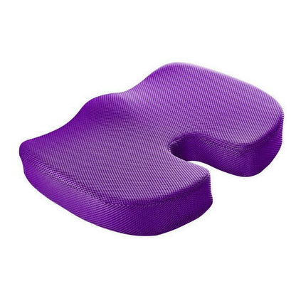 Orthopaedic Memory Foam Seat Cushion Support Back Pain Chair Pillow Car - Blue
