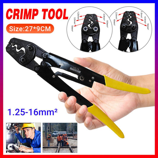 1.25-16mmÂ² Wire Crimper Cable Plier Terminal Anderson Plug Lug Crimping Tool.
