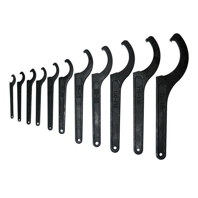 Adjustable C Spanner Hook Wrench Tool for Motorcycle Bike Repair 22 to 160mm - 135-145.