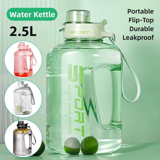 Large Capacity Water Cup Fitness Sports Water Bottle for Gym Outdoor Activities - Pink.