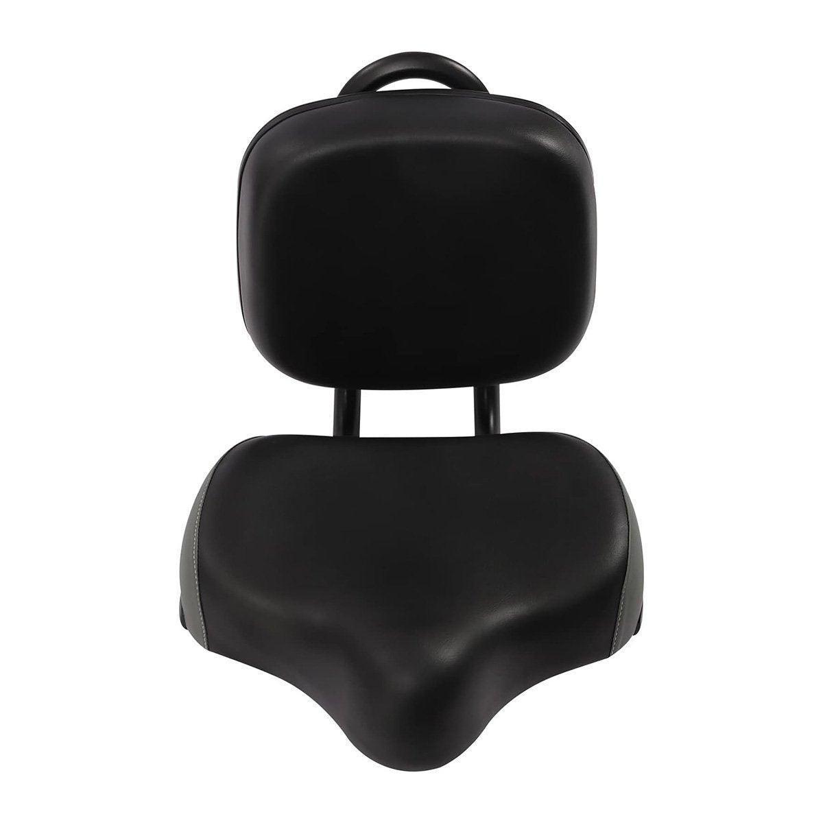 Electric Bicycle Tricycle Seat With Backrest Adjustable Comfortable Bike Seat - Black.
