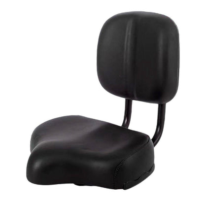 Electric Bicycle Tricycle Seat With Backrest Adjustable Comfortable Bike Seat - Black.