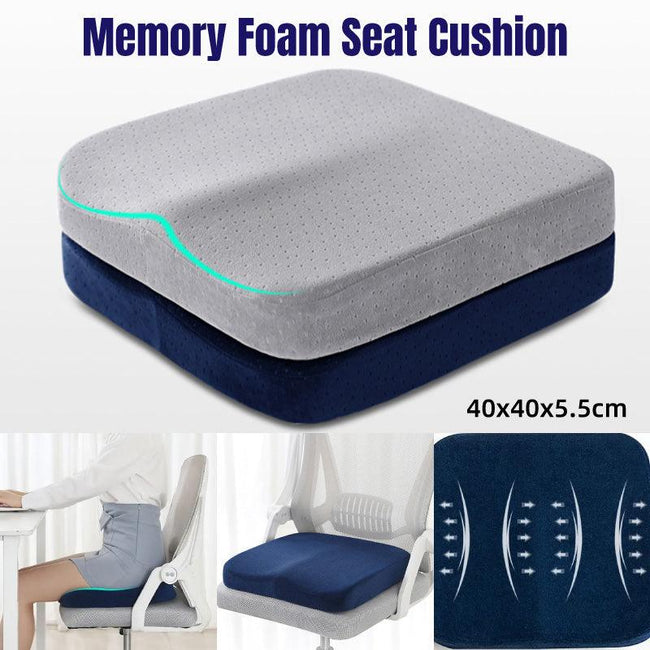 Square Seat Cushion Office Car Chair Cushion Comfort Support for Long Sitting Hover Image