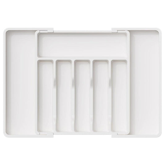 Portable Tableware Storage Box Telescopic Household Storage Tray Organizer.