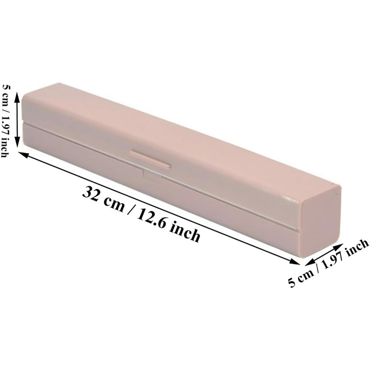 Plastic Food Wrap Dispenser Cutter Foil Cling Film Storage Holder Box Kitchen - White