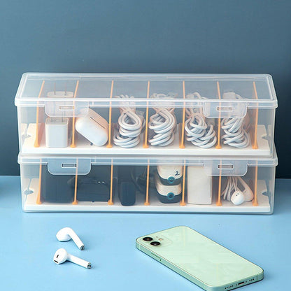Desktop Cable Organizer Data Cable Winder Cord Management Holder for Office Use.