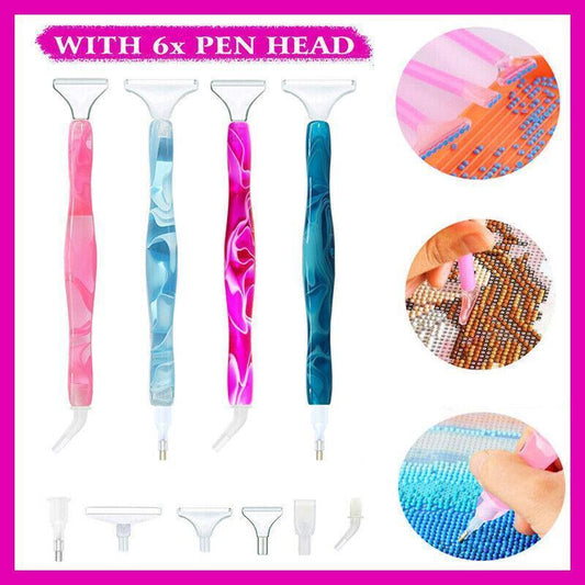 5D Resin Diamond Painting Pen Resin Point Drill Pens Cross Stitch Diy Craft Art - Navy.