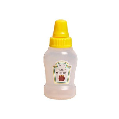 4pcs Mini Portable Sauce Box Condiment Dispensers for Picnic and Outdoor Use - Salad dressing