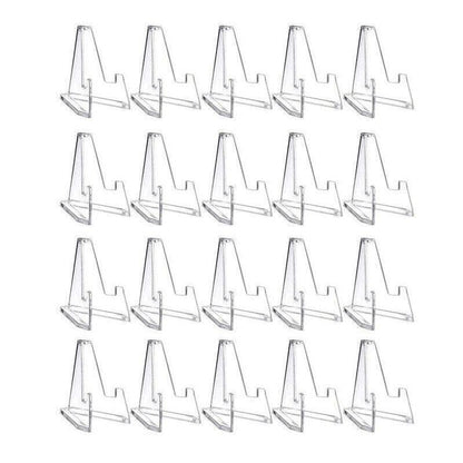 20Pcs Acrylic Clear Stand For Trading Card Psa Pokemon Card Holders Small Stand