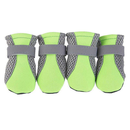 4Pcs XL Size Anti Slip Waterproof Protective Dog Shoes Rain Boots Pet Socks Booties - Red