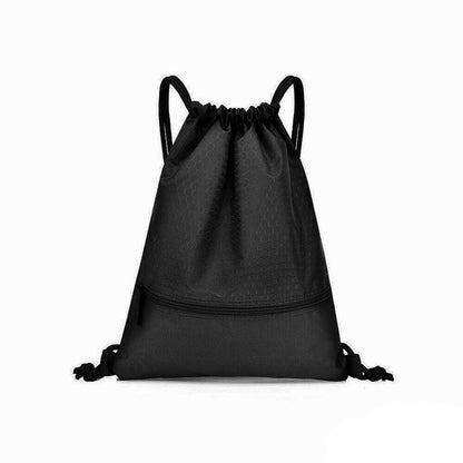 Backpack Sport Pack String Tote Gym Bag Cinch Sack School Drawstring Capacity - Dark Blue