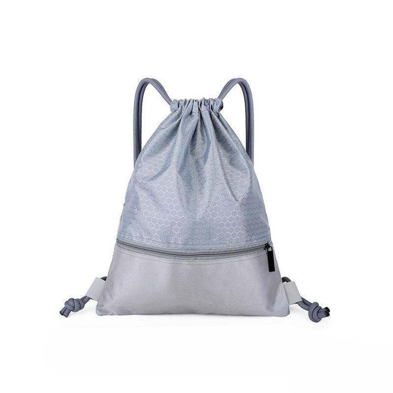 Backpack Sport Pack String Tote Gym Bag Cinch Sack School Drawstring Capacity - Orange