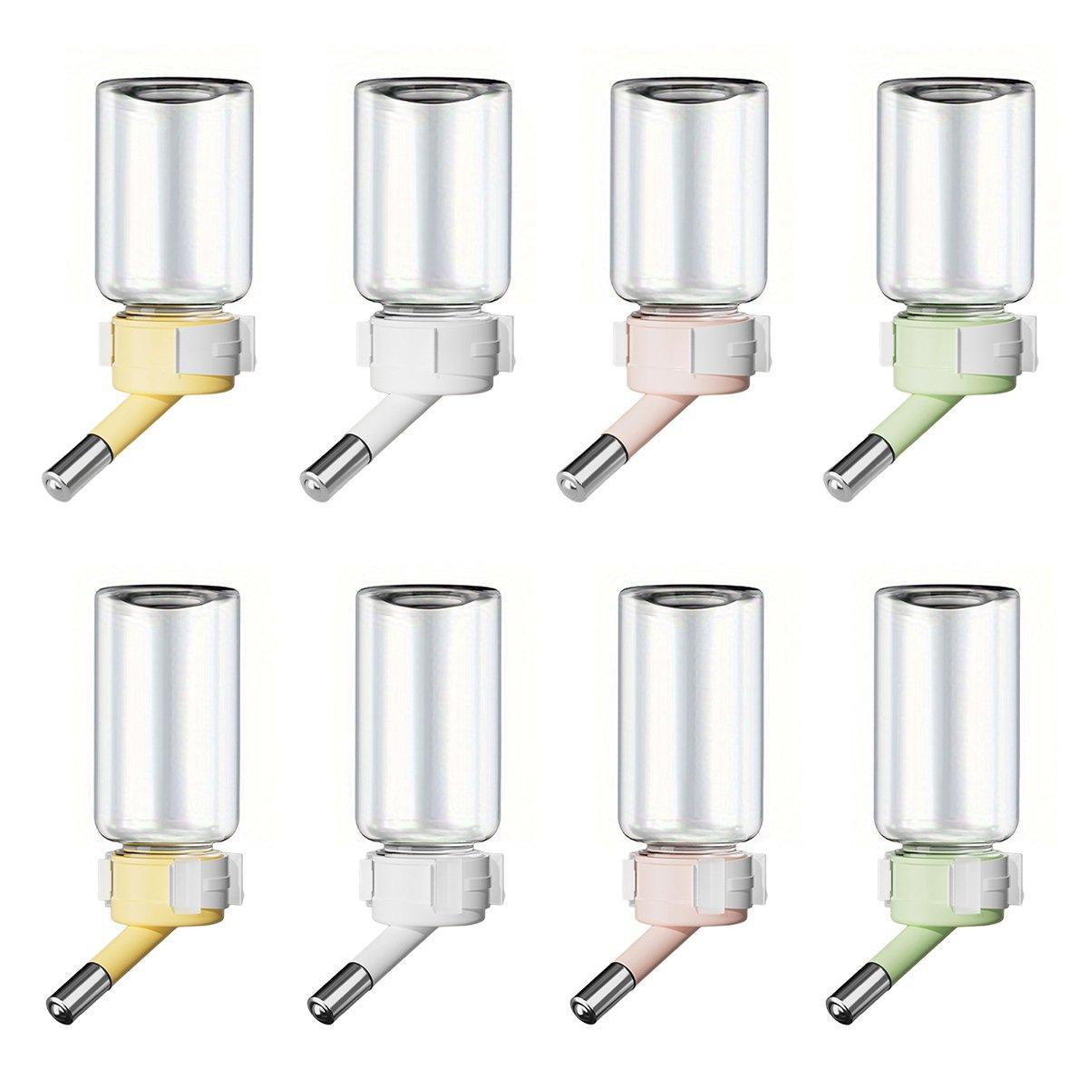 Pet Water Bottle for Hamster Guinea Pig Rabbit Vacuum Drinking Feeder Kettle - 80ml-Yellow