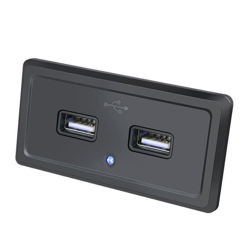 Dual USB Car Charger Socket Panel 5V 3.1A 12V 24V for Car RV Motorcycle.