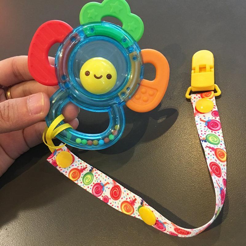 60 Random Colored Plastic Pacifier Dummy Clip Suspender Badge Holder for Crafts.
