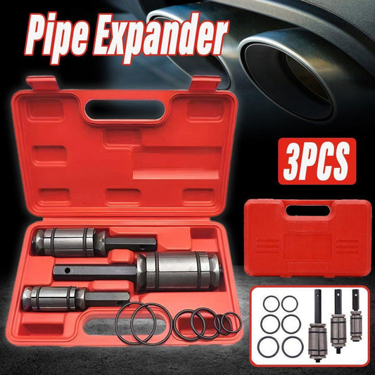 Tail Pipe Expander Set Exhaust Muffler Spreader Dent Remover Tool Kit 3PCS.
