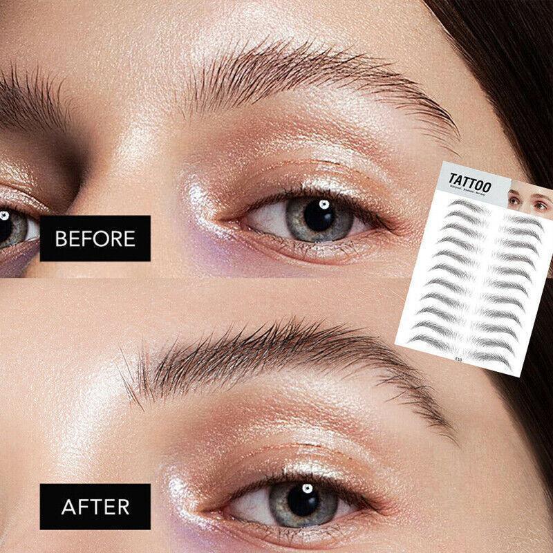 3D Waterproof Eyebrow Tattoo Sticker Hair-Like Natural Brows for Sparse Eyebrows - E17.