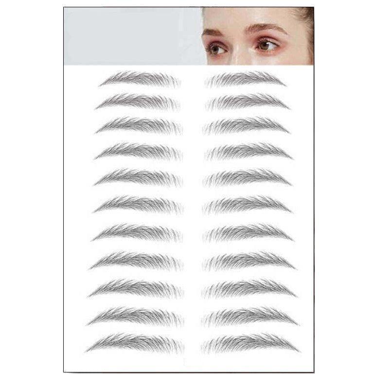3D Waterproof Eyebrow Tattoo Sticker Hair-Like Natural Brows for Sparse Eyebrows - E17.
