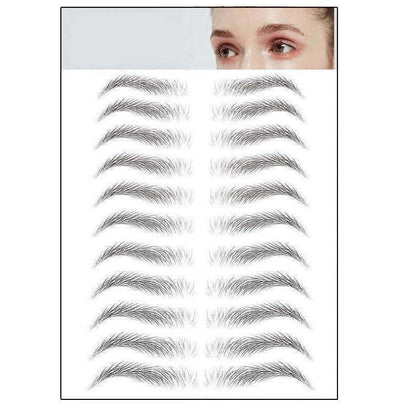 3D Waterproof Eyebrow Tattoo Sticker Hair-Like Natural Brows for Sparse Eyebrows - E17.