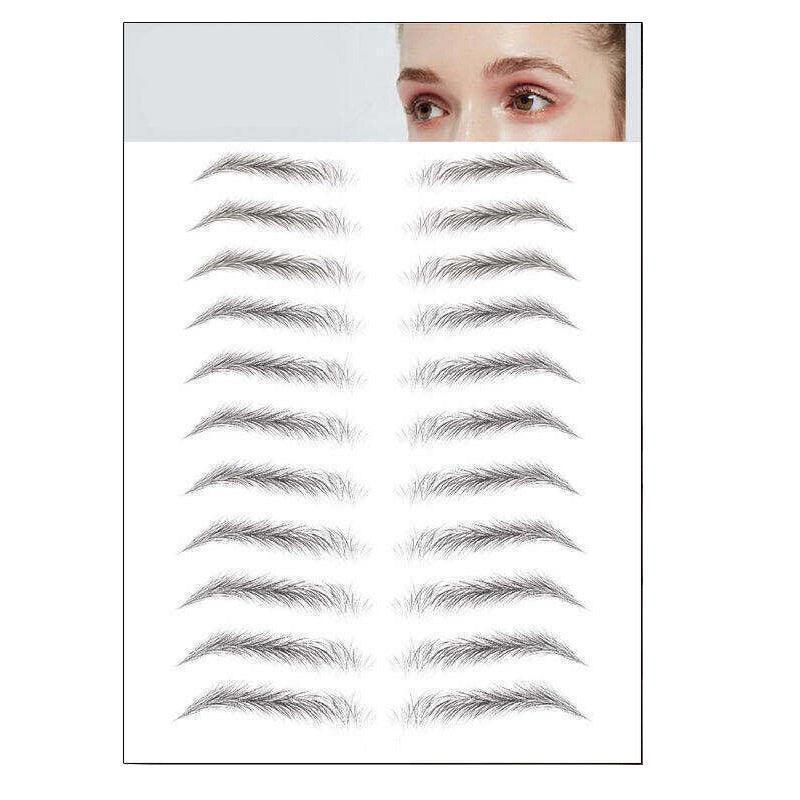 3D Waterproof Eyebrow Tattoo Sticker Hair-Like Natural Brows for Sparse Eyebrows - E17.