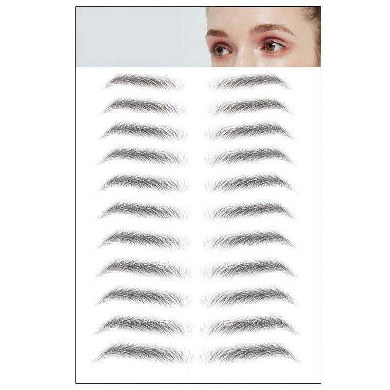 3D Waterproof Eyebrow Tattoo Sticker Hair-Like Natural Brows for Sparse Eyebrows - E17.