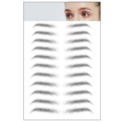 3D Waterproof Eyebrow Tattoo Sticker Hair-Like Natural Brows for Sparse Eyebrows - E17.