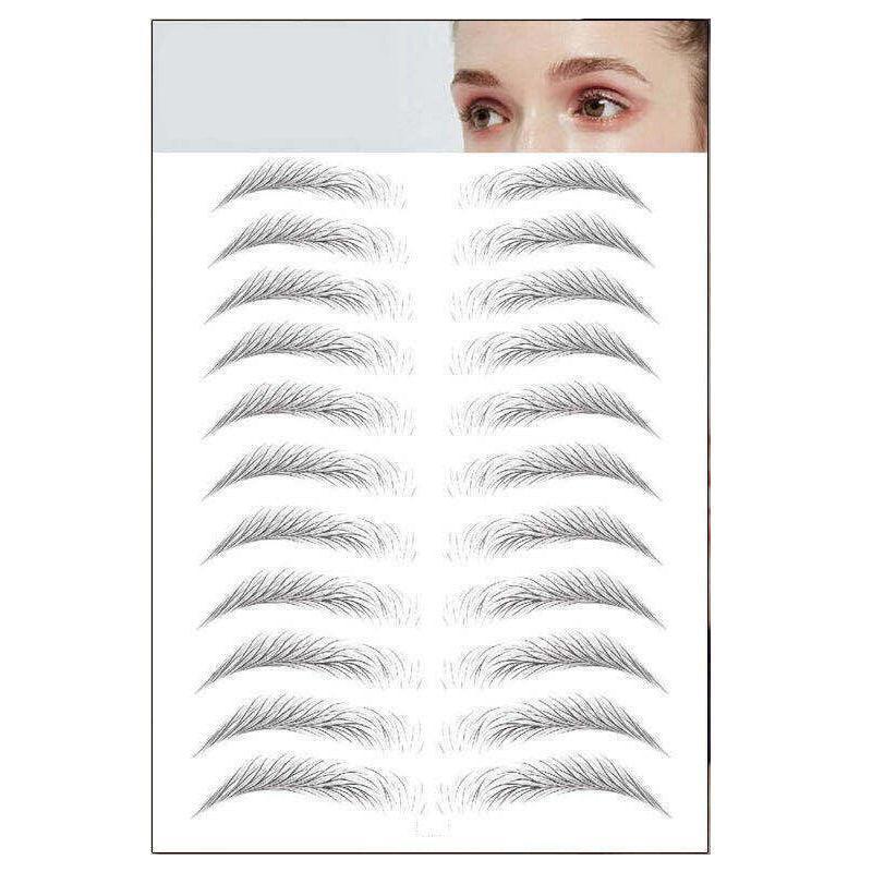 3D Waterproof Eyebrow Tattoo Sticker Hair-Like Natural Brows for Sparse Eyebrows - E17.