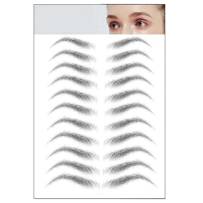 3D Waterproof Eyebrow Tattoo Sticker Hair-Like Natural Brows for Sparse Eyebrows - E17.