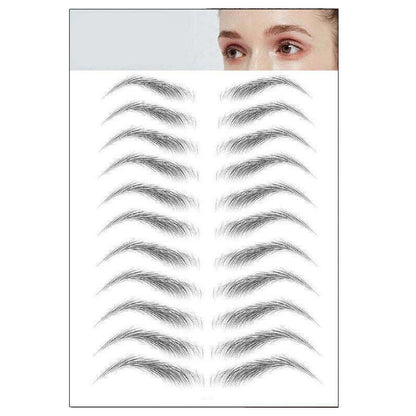 3D Waterproof Eyebrow Tattoo Sticker Hair-Like Natural Brows for Sparse Eyebrows - E17.