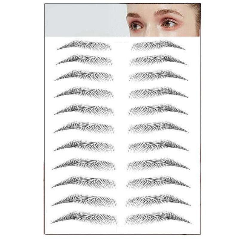 3D Waterproof Eyebrow Tattoo Sticker Hair-Like Natural Brows for Sparse Eyebrows - E17.