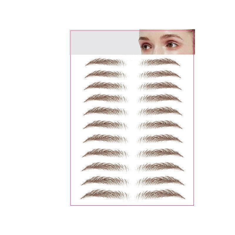 3D Waterproof Eyebrow Tattoo Sticker Hair-Like Natural Brows for Sparse Eyebrows - E17.