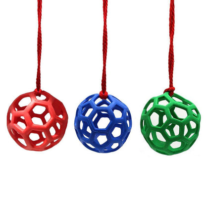 Hanging Hay Feeders Stable Feed Polo Feeding Balls Toy for Horses and Livestock - Green