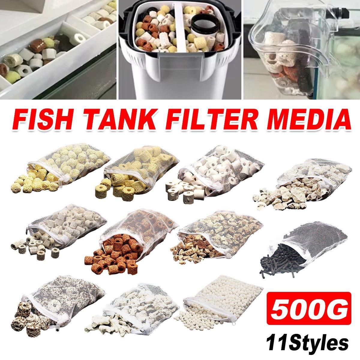 500g Fish Tank Water Filter Media Aquarium Filtration Material Sponge Pad - Nano Ring