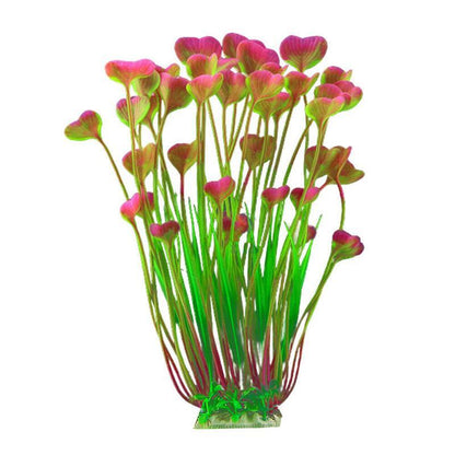 Aquarium 40cm Artificial Simulation Water Plants Fish Tank Plant Grass Decor - Red