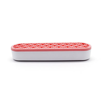 Silicone Makeup Organizer Cosmetic Storage Box Lipstick Brush Holder Desktop Box - Black