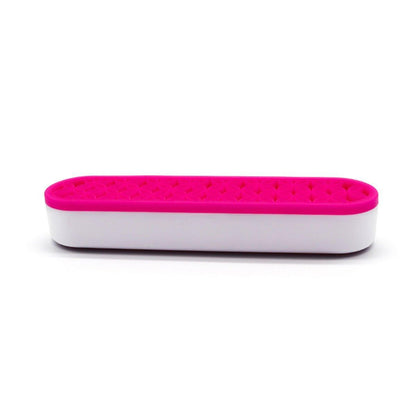 Silicone Makeup Organizer Cosmetic Storage Box Lipstick Brush Holder Desktop Box - Black