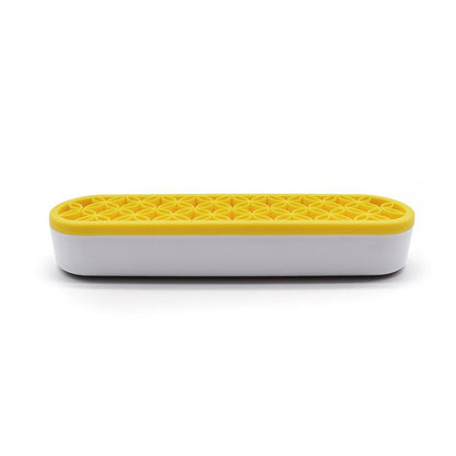 Silicone Makeup Organizer Cosmetic Storage Box Lipstick Brush Holder Desktop Box - Black